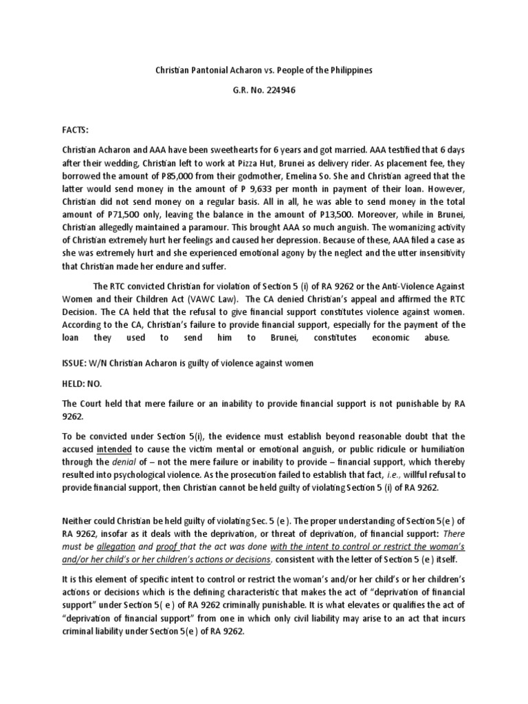 Acharon V People of The Philippines | PDF