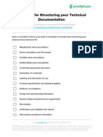 Checklist For Structuring Your Technical Documentation