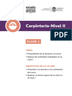 Clase 1 - Carpintería - Nivel 2