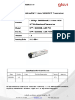 SFP 1g Bx20d 1550nm 1310nm 20km Bidi Fiber Transceiver 151109 T03