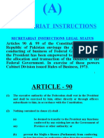 Secretariat Instructions (A, B, C, D, E, F