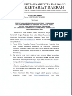 Pemerintah Kabupaten Karawang Seleksi Administrasi