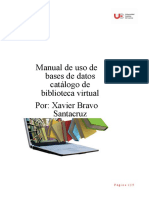 Manual de uso de bases de datos catálogo de bibliotecas virtuales