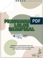 Pengumuman Lolos Semi Final Ubc 2022