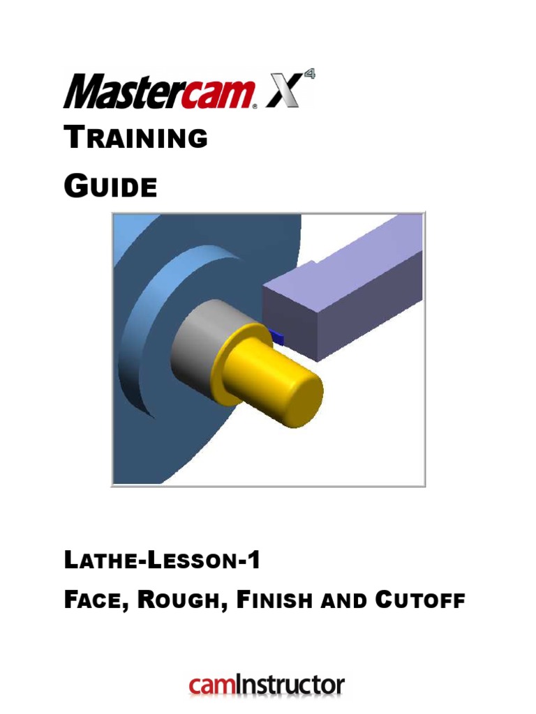 Mastercam Lathe Lesson 1 Guide | PDF | Machine Tool | Button (Computing)