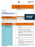 Esports Unit 1 and 2 Feedback Sheet