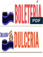 BOLETERIA Y DULCERIA