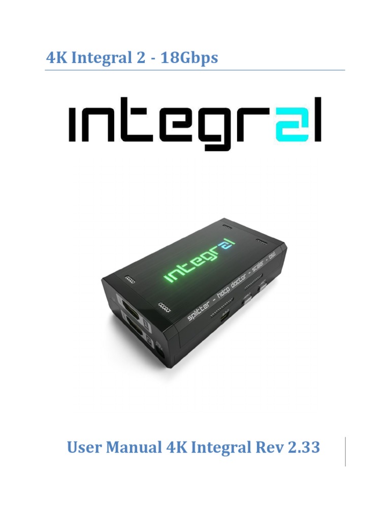 HDfury Integral 2 PDF