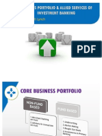 Business Portfolio & Allied Services of Investment Banking