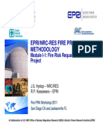 EPRI/NRC Fire PRA Methodology and Course Introduction