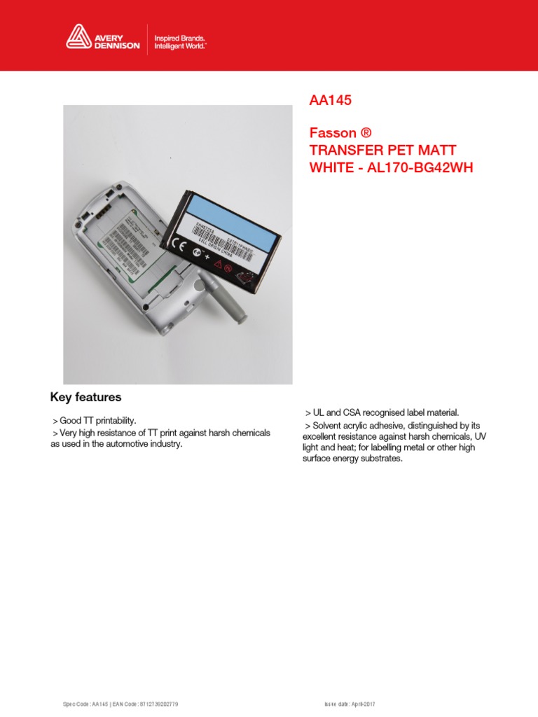 Transfer Pet Matt - Al170aa145 - en | PDF