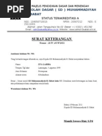 Download surat keterangan siswa by Sd Muhammadiyah Babat SN61018104 doc pdf