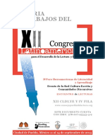 XIII Congreso Lat. de Literacidad y Aprend (Vs. Arts Interesantes)