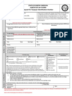 State of North Carolina Sub W-9 01292019