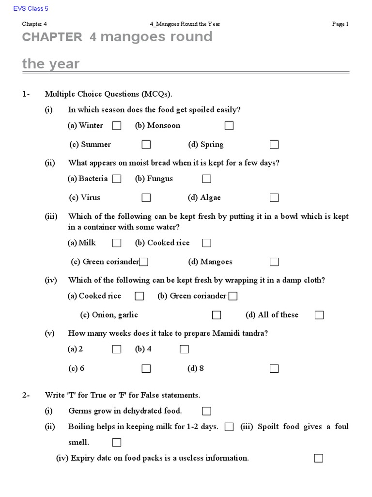 CHAPTER4 Mangoes Round The Year PDF Food Preservation Foods
