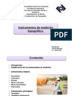 Instrumentos de Medicion Topograficos