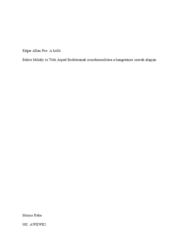 Edgar Allan Poe | PDF