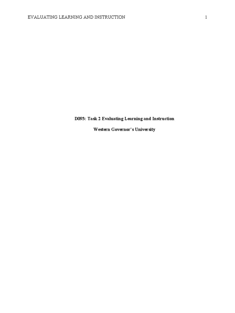 Task 2 Evaluating Assessment Data Pdf