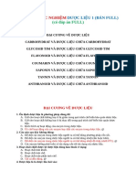 123doc 1500 Cau Trac Nghiem Duoc Lieu Full Dai Cuong Carbohydrat Glycosid Flavonoid Coumarin Saponin Tannin Anthranoid Theo Bai Co Dap An Full