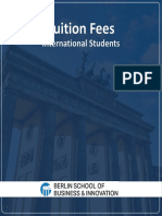 BSBI Tuition Fees - International Students
