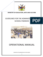 Guidelines For The Administration of School Finances