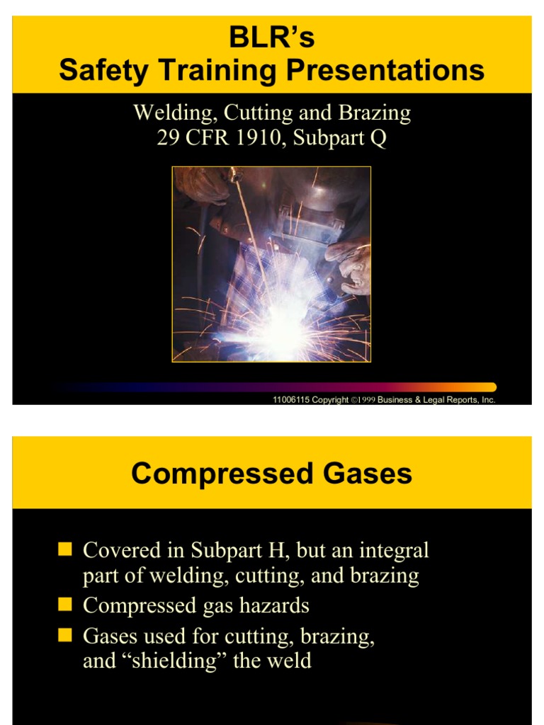 Welding Cutting Brazing Safety Welding Industrial Processes