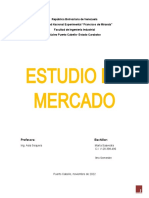 Estudio de Mercado, Trabajo II