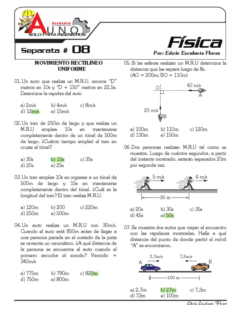 Física: Separata # | PDF