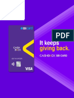 Cashback Card Brochure