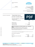 Tussentijdse Factuur Periode November 2022: Bvba A.P.B. Grote Markt 33 2000 Antwerpen