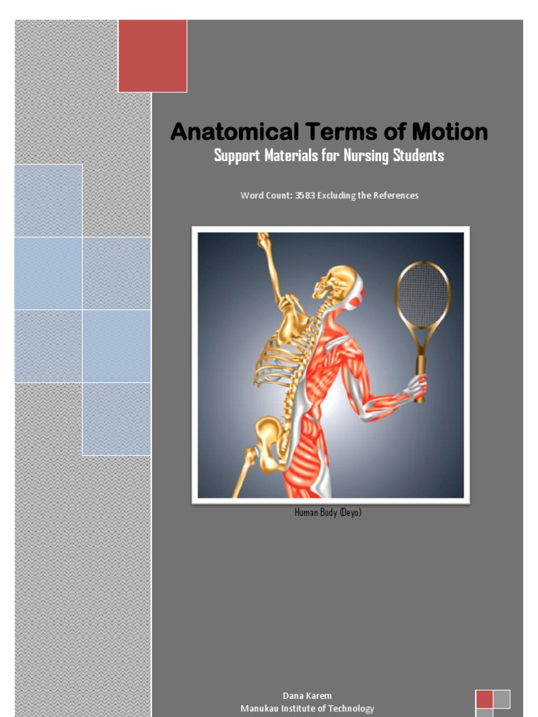 Anatomical Terms of Motion | Anatomical Terms Of Motion | Educational