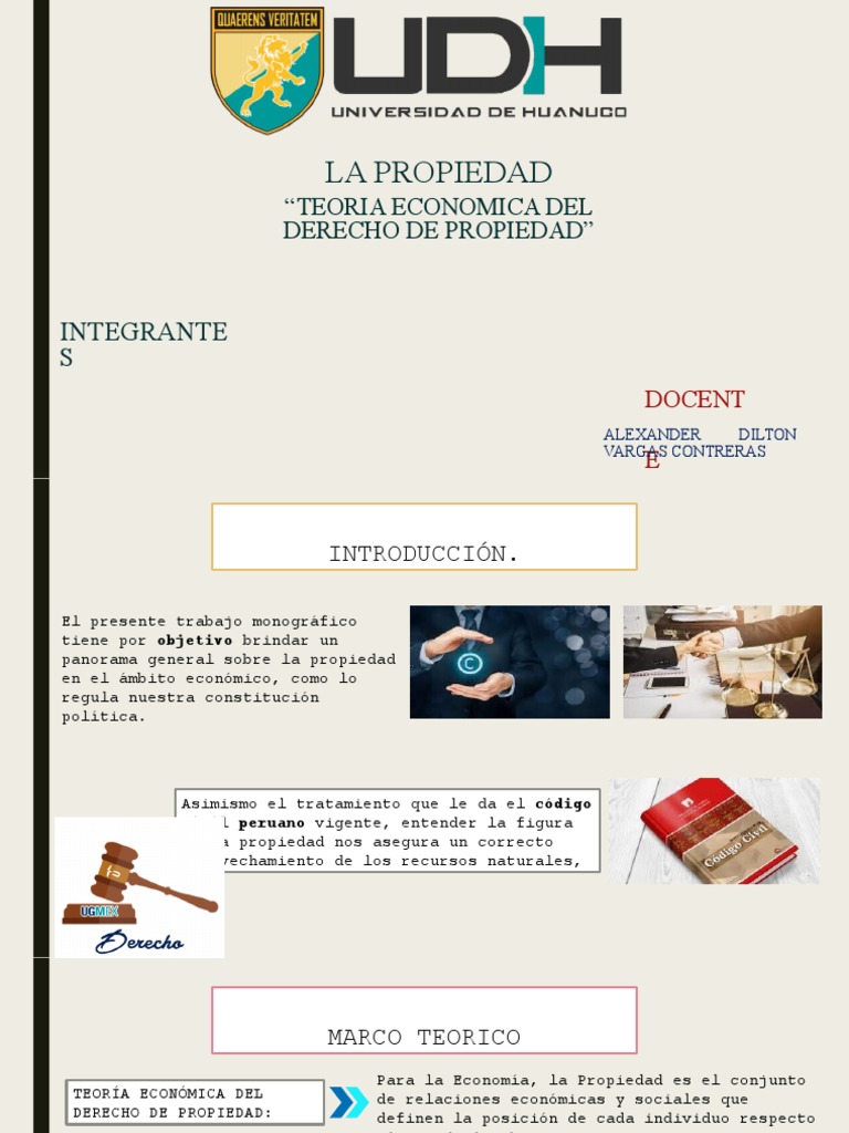 Teoria Economica Del Derecho de Propiedad PDF Propiedad Justicia