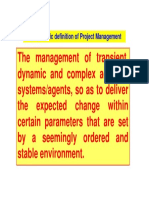 A Systemic Definition of Project Managem