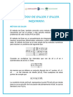 6.2 Método de Euler y Euler Mejorado.