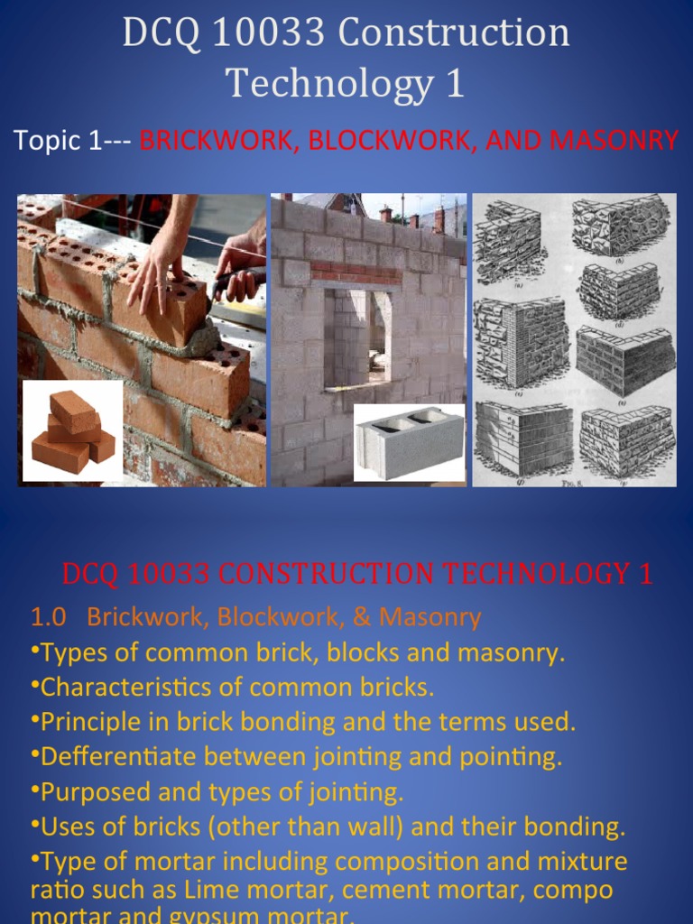 Brickwork & Masonry Guide | PDF | Technology & Engineering