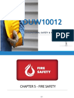 DUW10012 - Jun19 - Week7 - Chapter 5 - Fire Safety