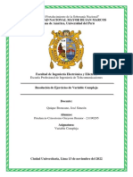 Resolución de Ejercicios de Variable Compleja