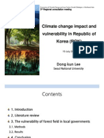 Climate Change Impact and Vulnerability in Republic of Korea (ROK)