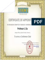 SSEME certificate