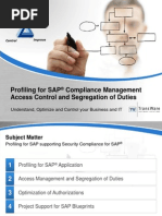 Download Profiling for SAP - Compliance Management Access Control and Segregation of Duties by TransWare Software Solutions SN61022966 doc pdf