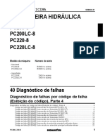 PC 200-8 DIAGNÓSTICO DE FALHAS POR CÓDIGO DE FALHA (Exibição Do Código) Parte 4