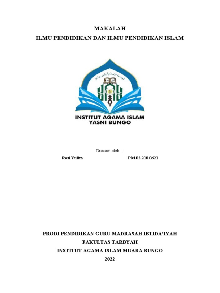 Ilmu Pendidikan Dan Ilmu Pendidikan Islam | PDF