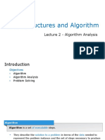 Lecture 2 - Algorithm and Algorithm Analysis