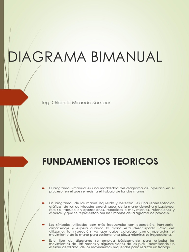 Diagrama Bimanual: Símbolos y Uso | PDF