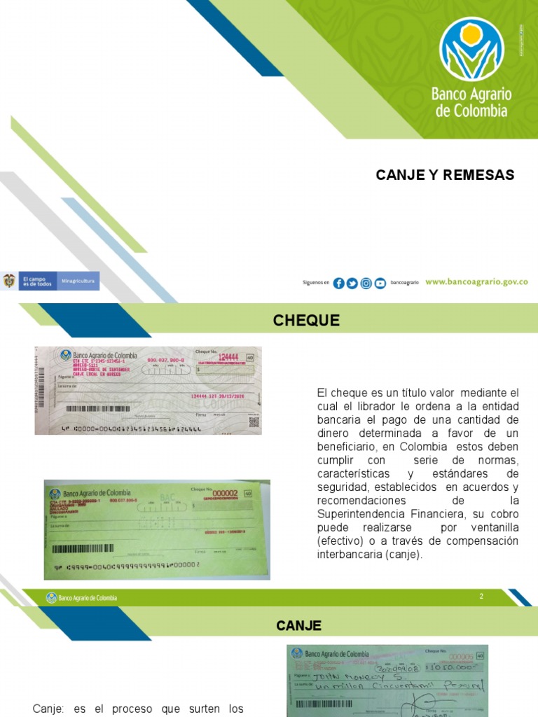 Canje y Remesas 2021 | PDF | Cheque | Bancos