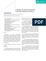 Prótese parcial fixa adesiva com fibra de vidro