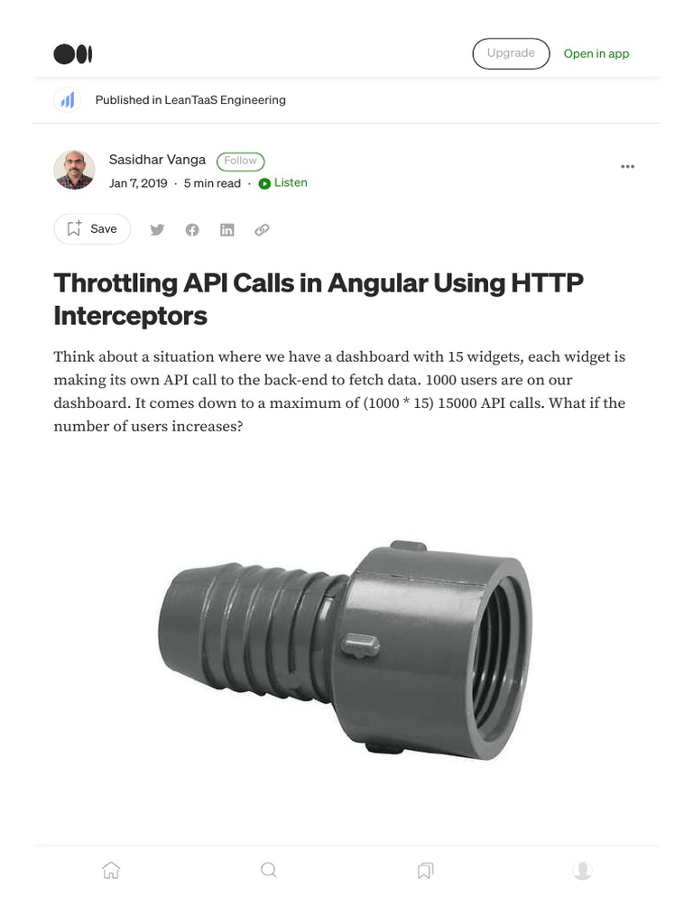 Throttling API Calls in Angular Using HTTP Interceptors by Sas PDF