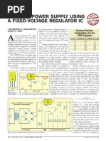 Variable Power Supply Using Fixed Voltage Regulator Ic