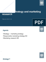Marketing Strategy and Marketing Research