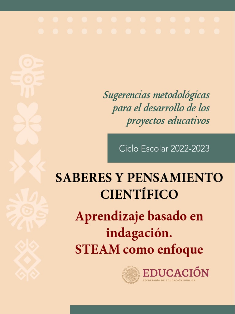 Saberes y Pensamientos Cientificos Proyecto Steam Muestra | PDF